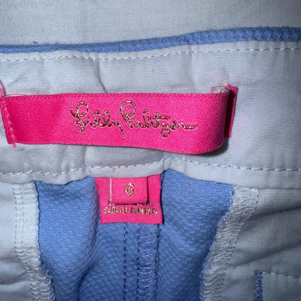 Lilly Pulitzer Periwinkle Scallop-Hem Women's Shorts - Picture 2 of 6